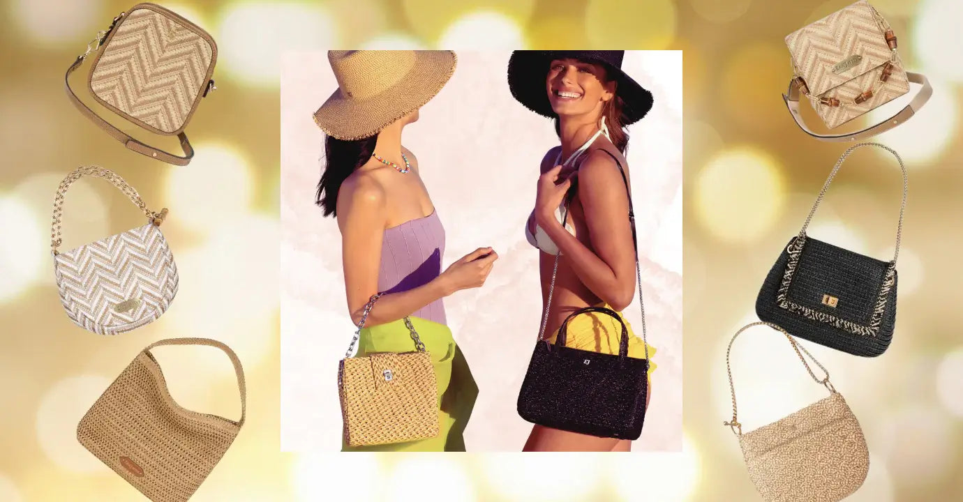 raffia  crossbody bag