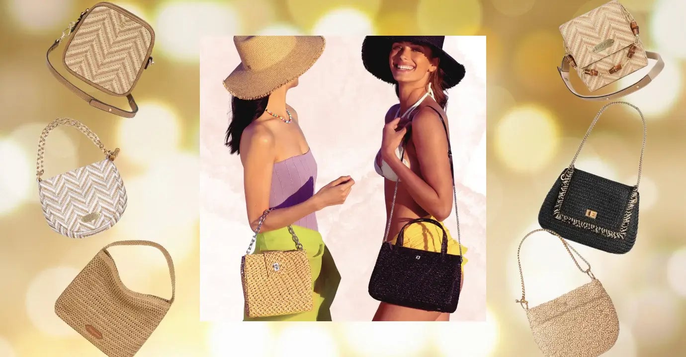 raffia  crossbody bag