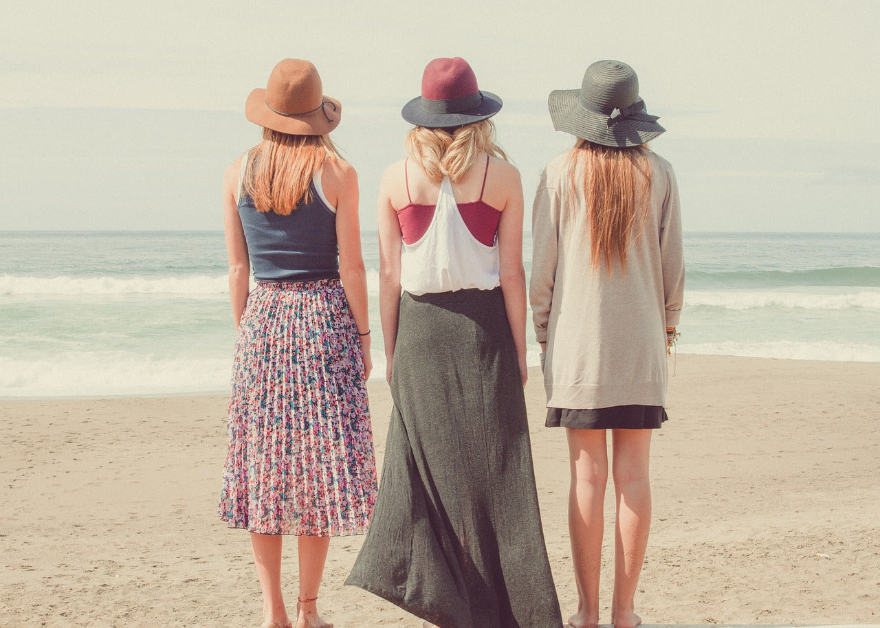 women wearing hats