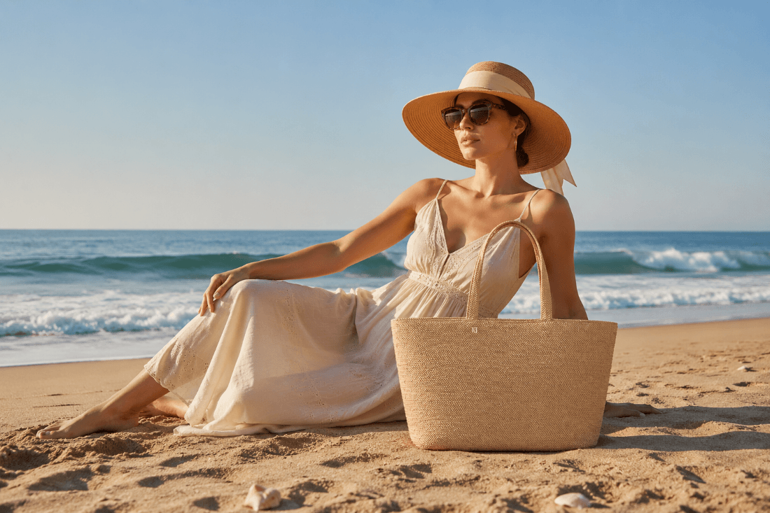 best luxury straw beach bags woth the splurge