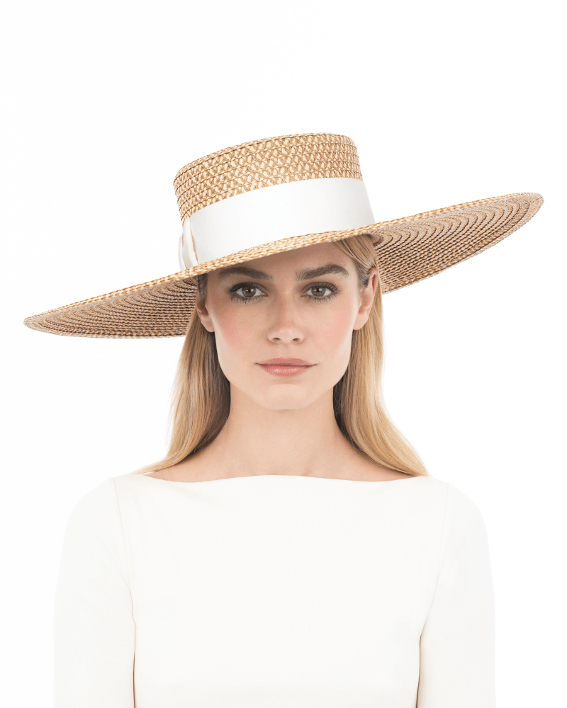 luxury straw hat for tropical honeymoon