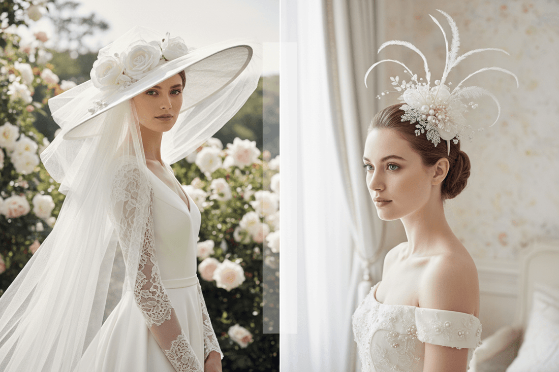 bridal hats vs fascinators compared