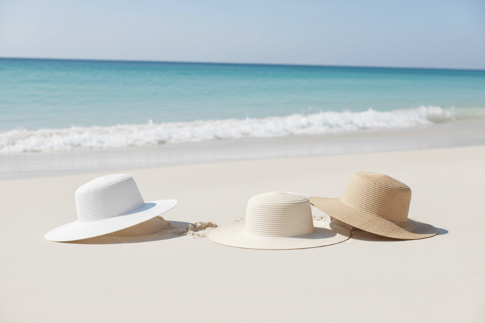 best elegant white sun hats for beach style