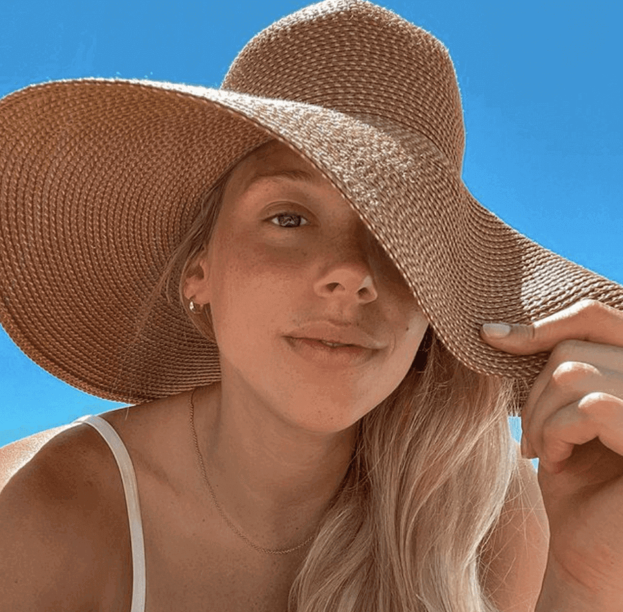 Big Floppy Hats for Women Chunky Woven Sun Hat Womens Womens Beach Hat  Foldable Mens Wide Brim Woven Sun Hat