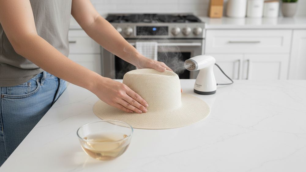 how to shrink fitted hat