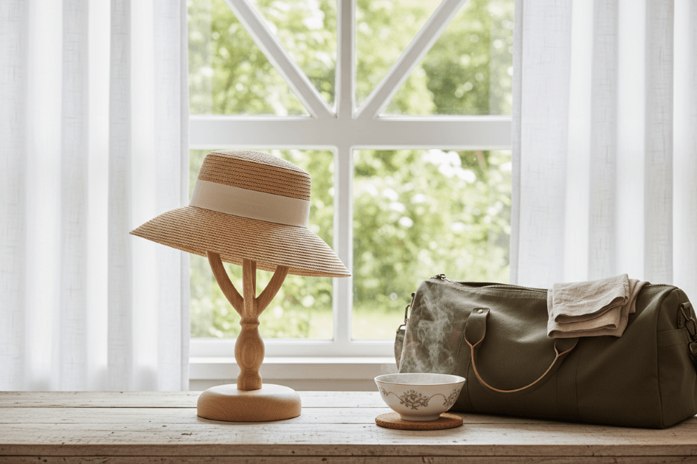 how to store a straw hat
