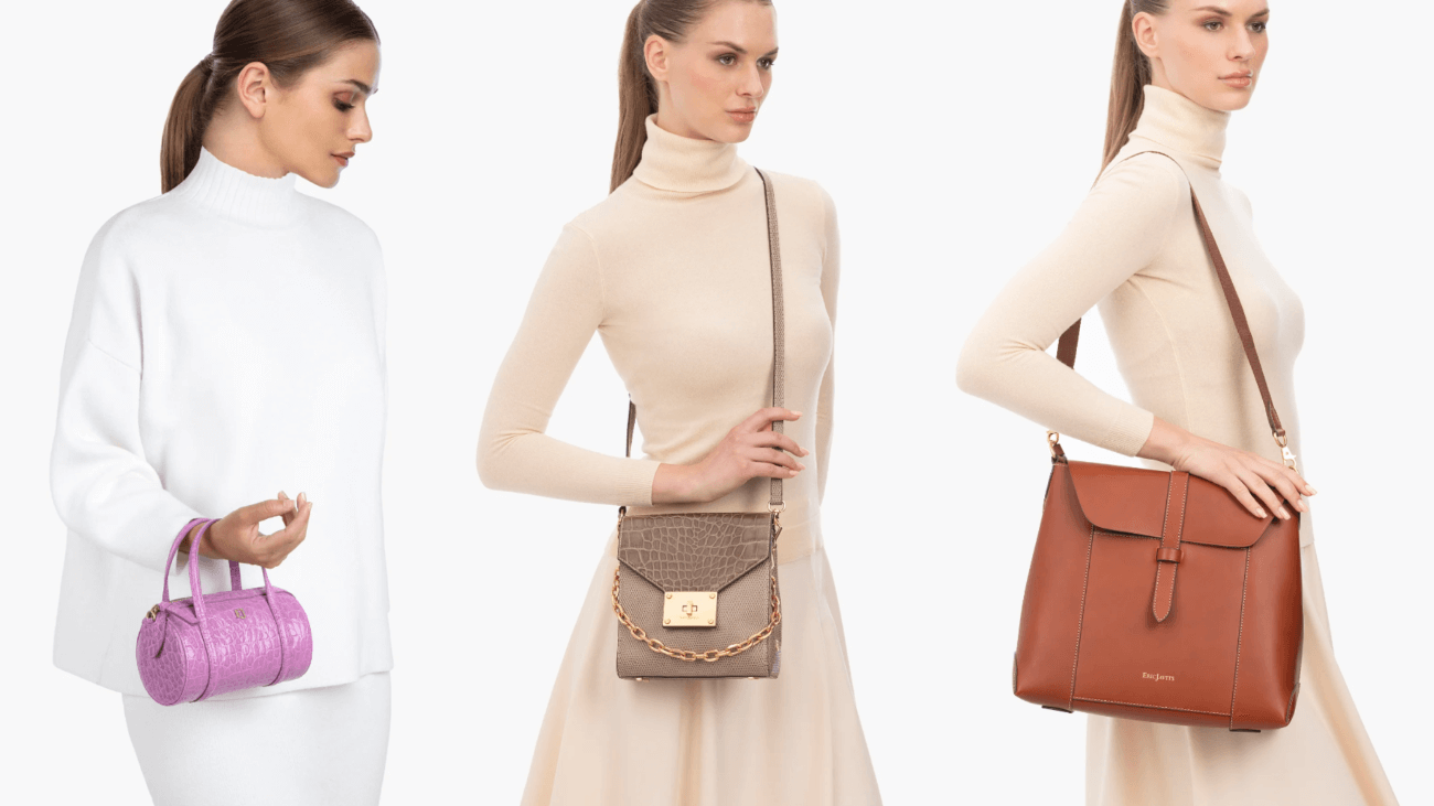 leather crossbody bucket bag