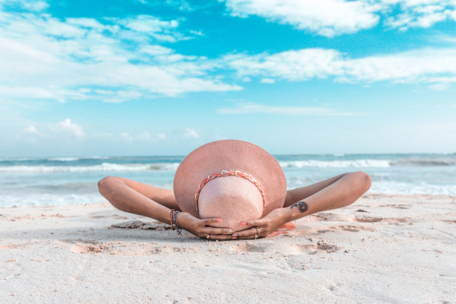 woman on the beach