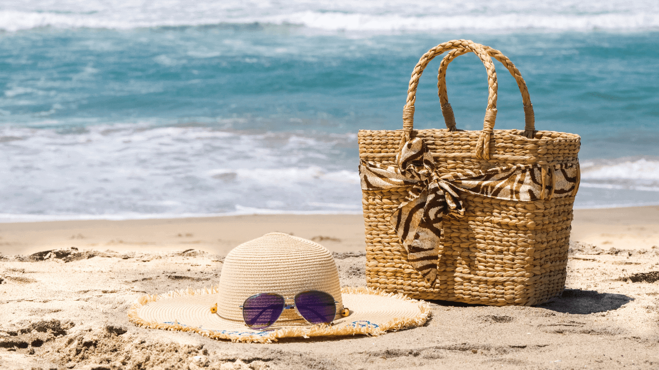 raffia straw tote bags