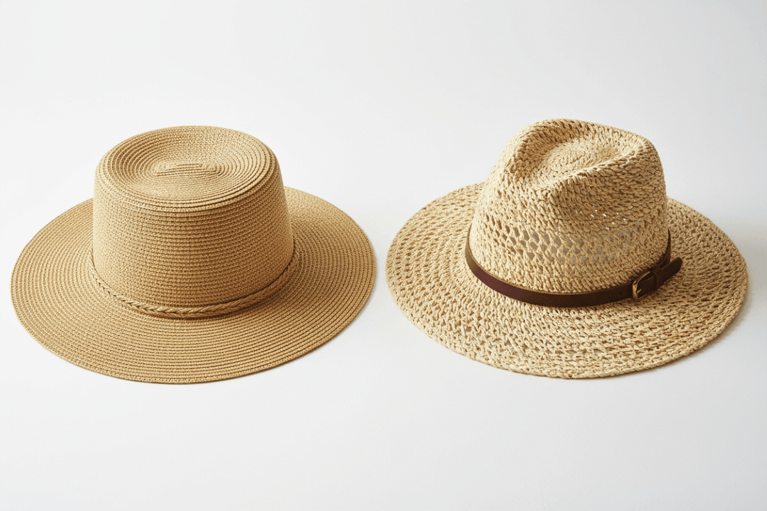 raffia vs straw hat