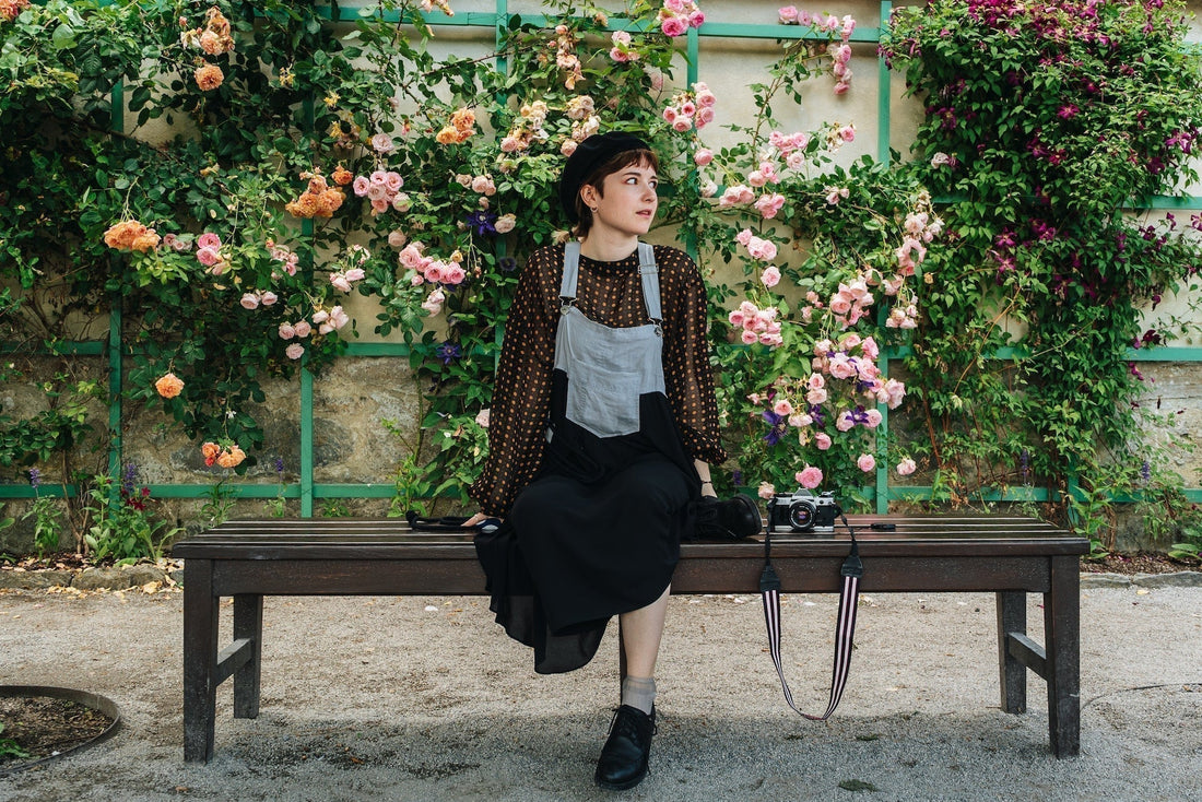 wearing beret