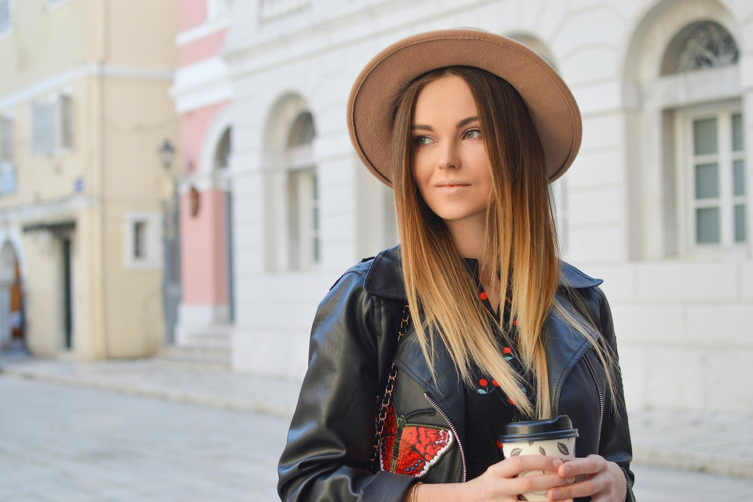 woman wearing fedora hat