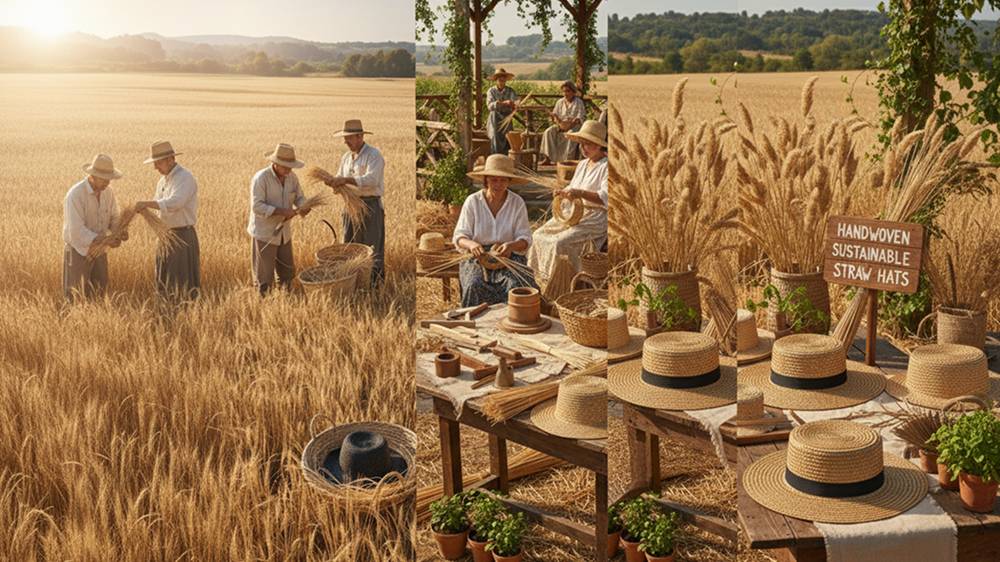 sustainable straw hat production