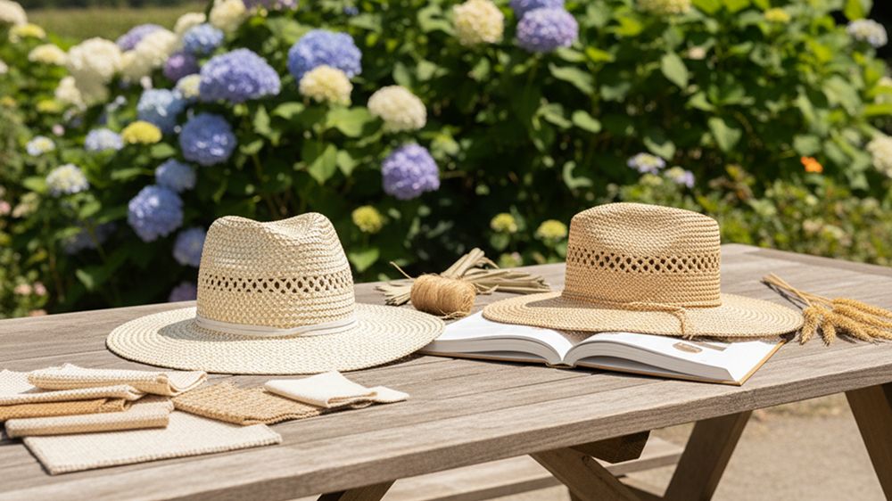 what are sun hats made of