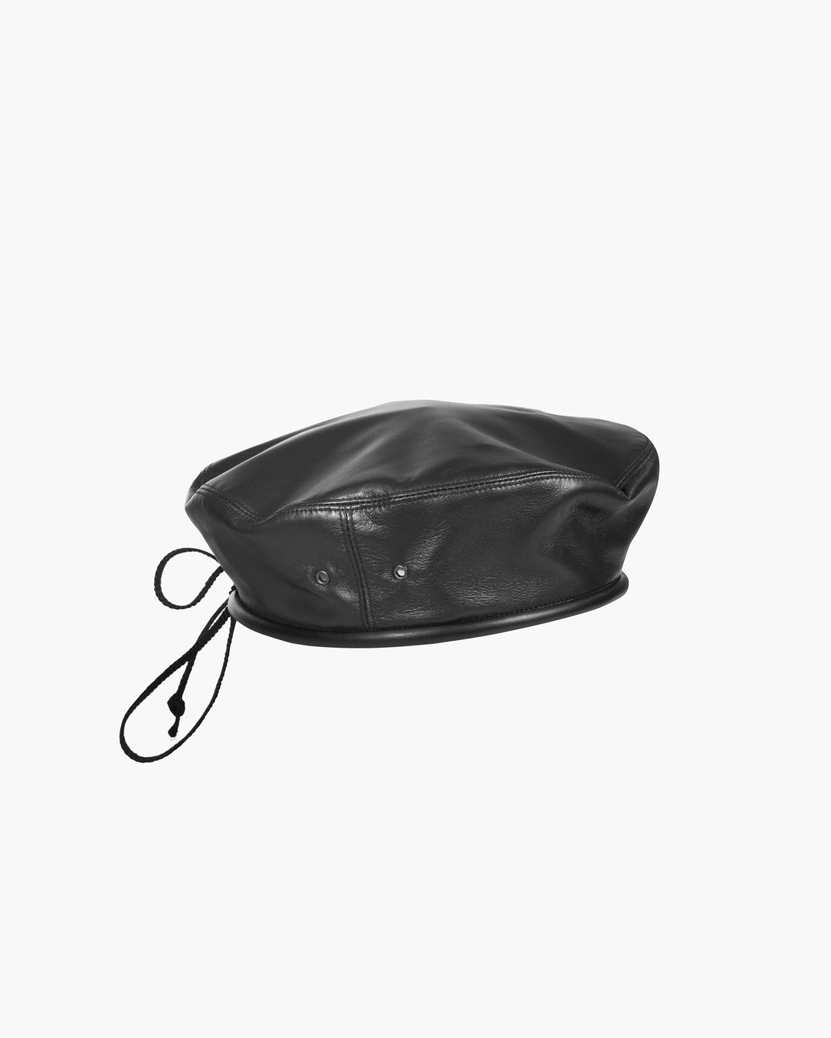 Leather beret OriginalBlack Eric Javits