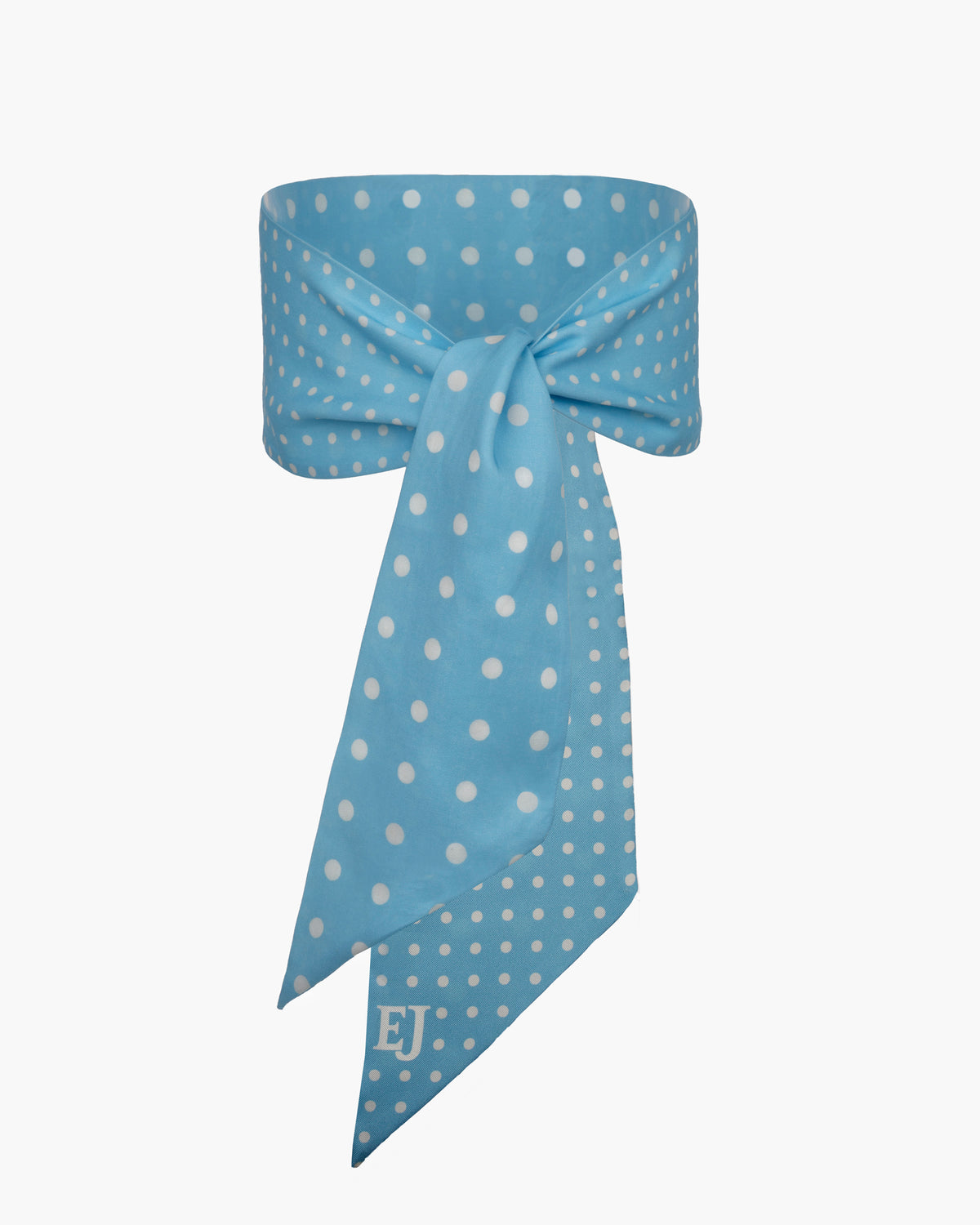 Twilly Scarf Aqua Dot Eric Javits