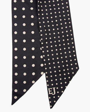 Twilly Scarf Black Dot Eric Javits