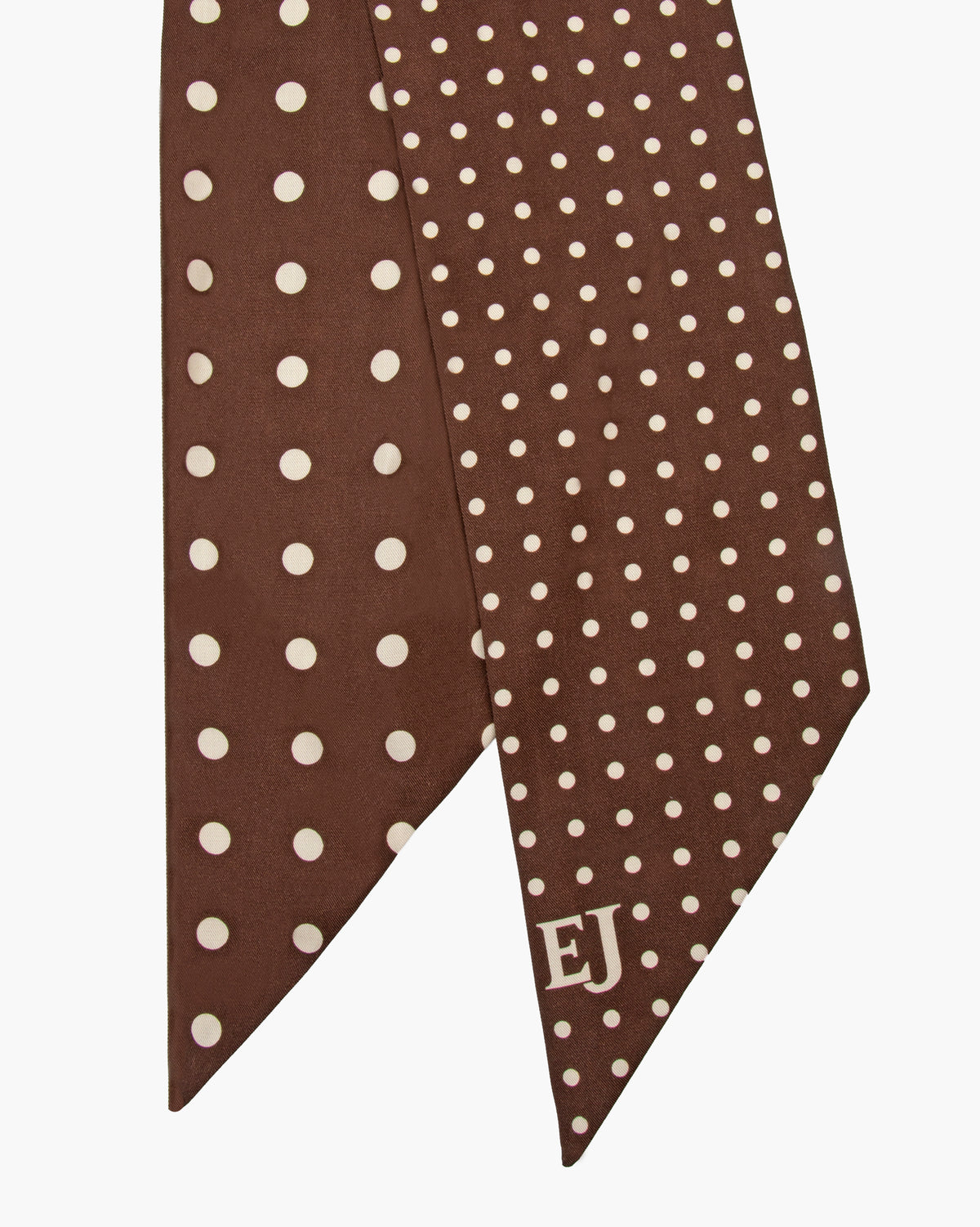 Twilly Scarf Chocolate Dot Eric Javits