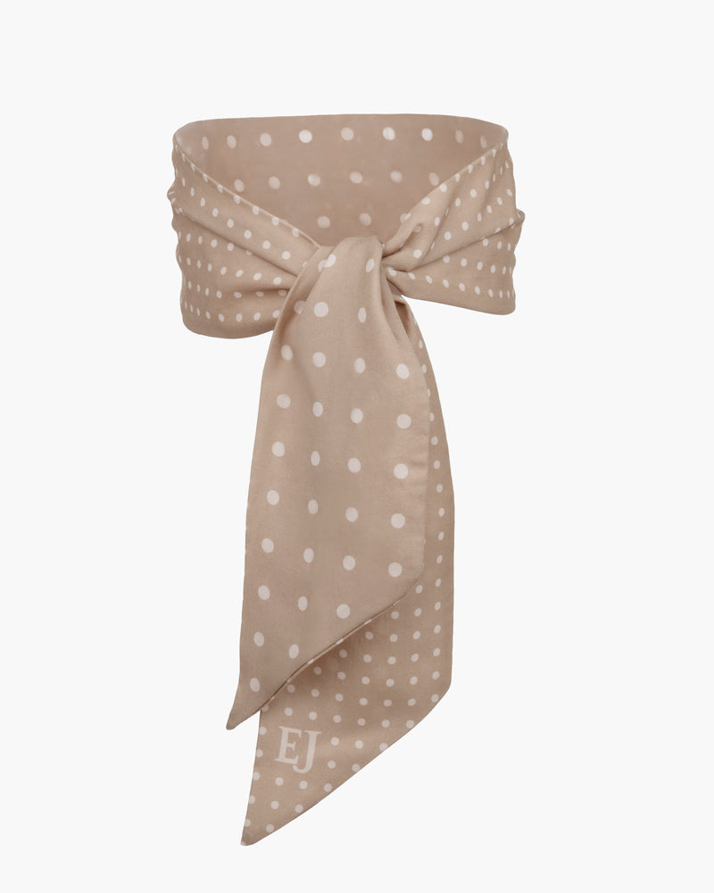 Twilly Scarf Peanut Dot Eric Javits