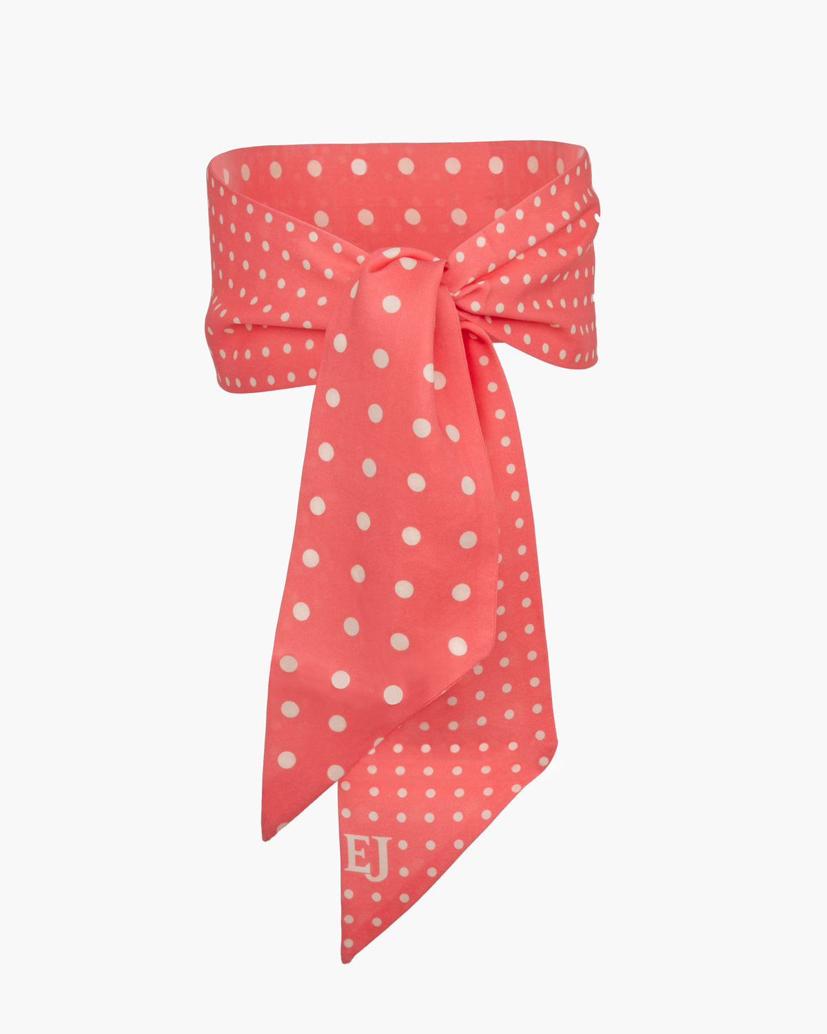 Twilly Scarf Pink Dot Eric Javits