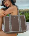Cote d'Azur tote bag Cocoa Eric Javits