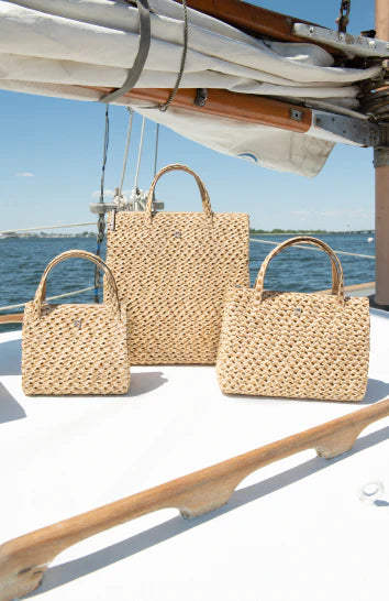 straw beach bag Eric Javits 
