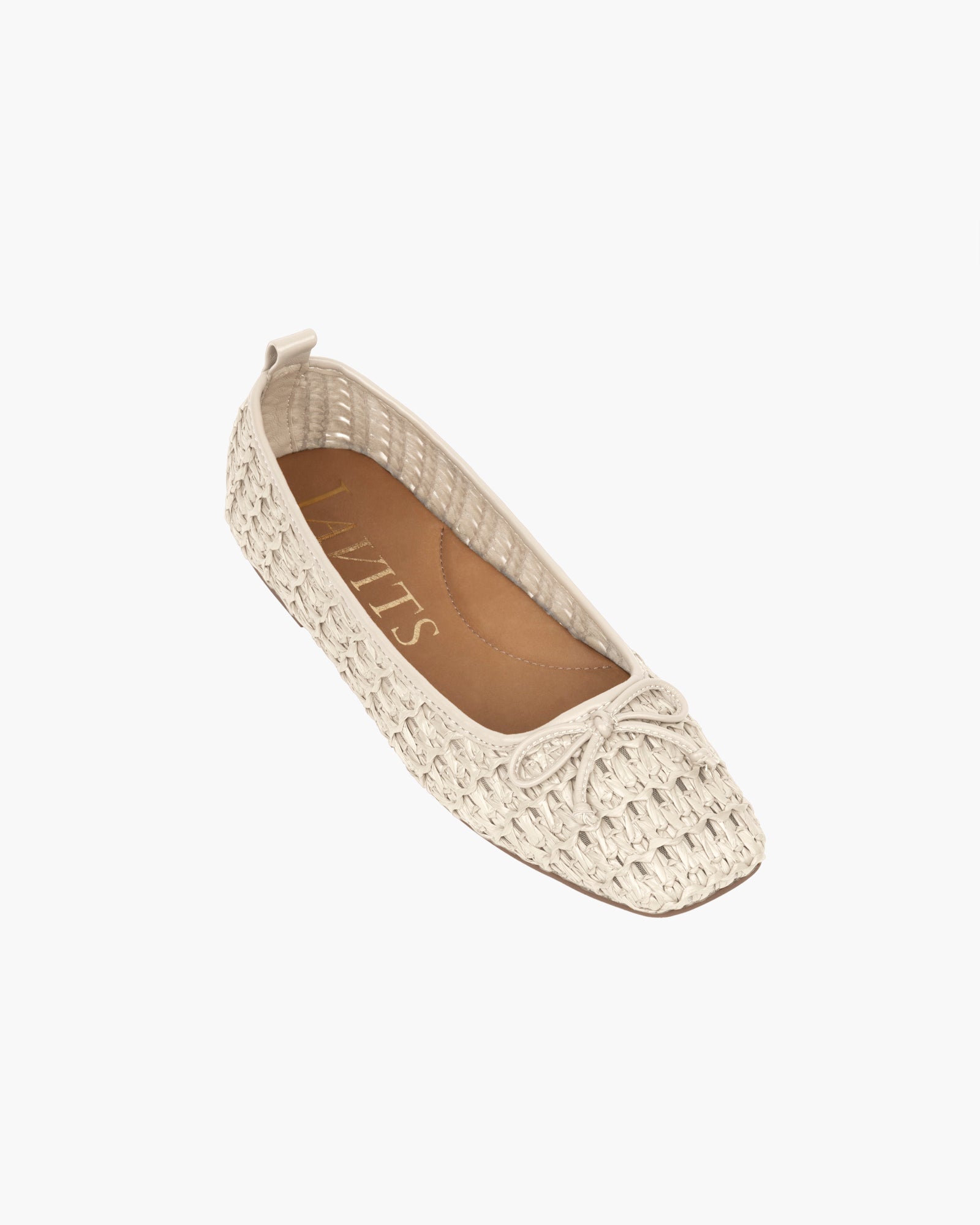 Parris Raffia Cream Ballet I Women's Shoes | Eric Javits