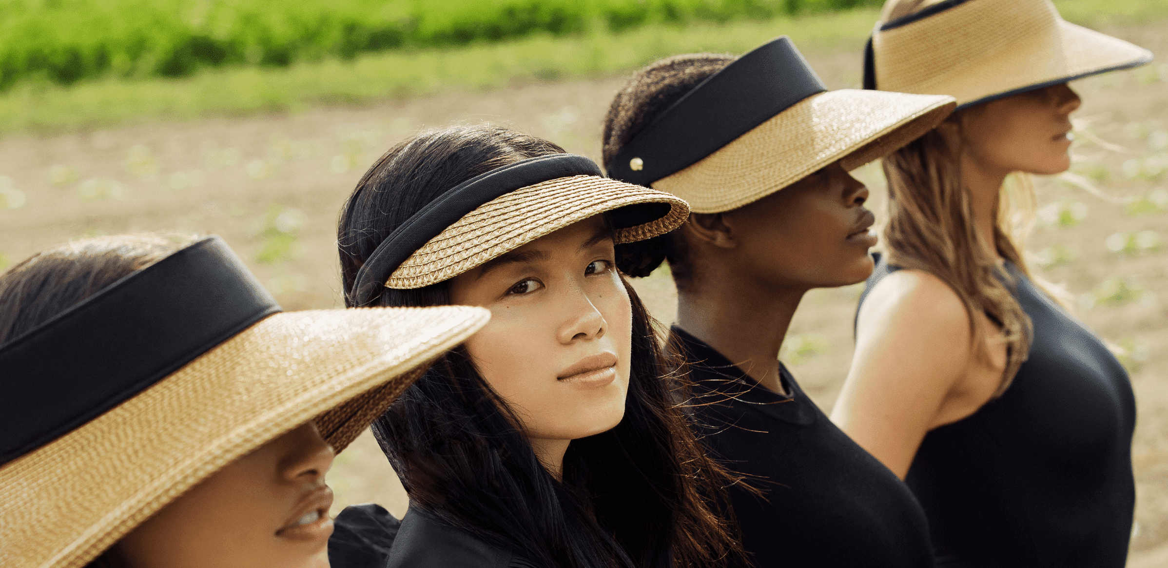 visor straw hat Eric Javits 