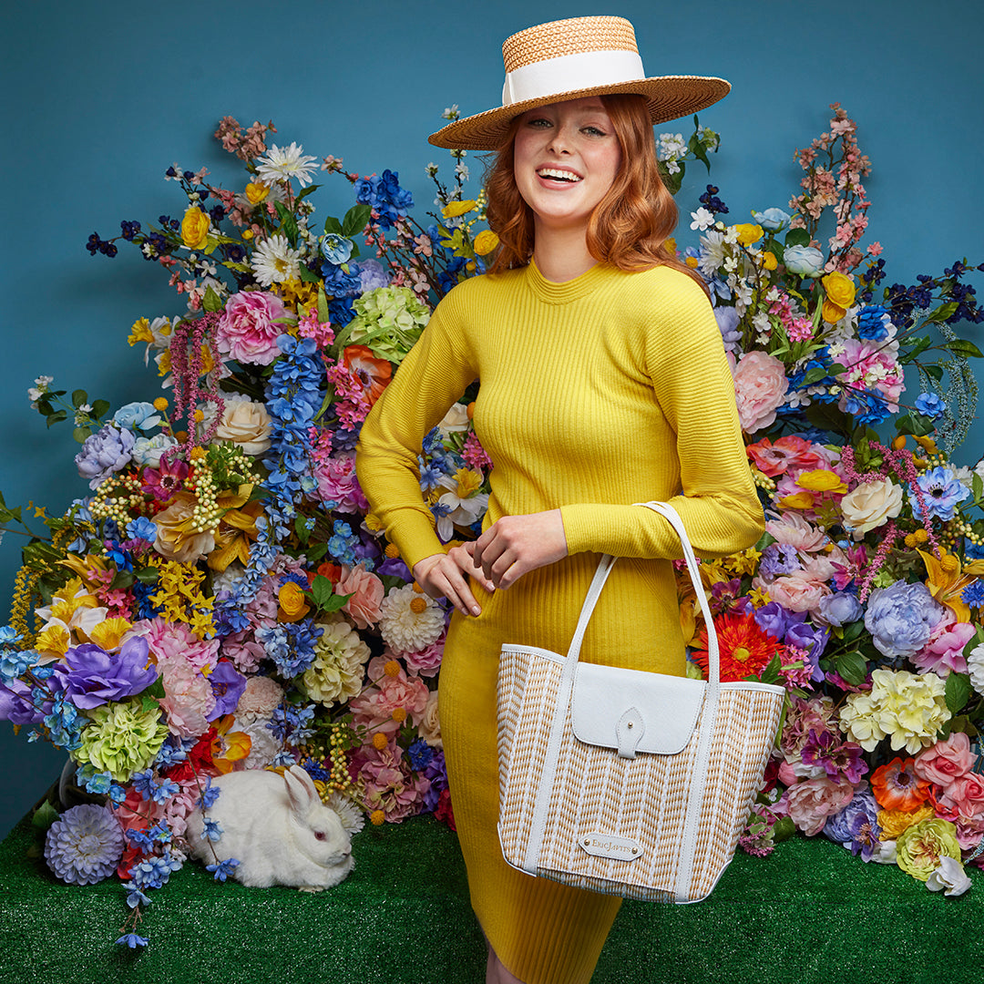 Eric Javits Easter gondolier peanut wht verona wht mix ig
