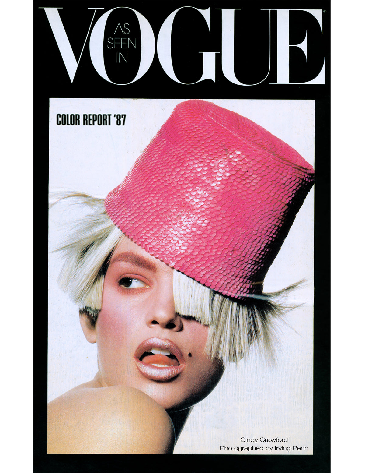 Eric Javits Fw1987 vogue cindy crawford