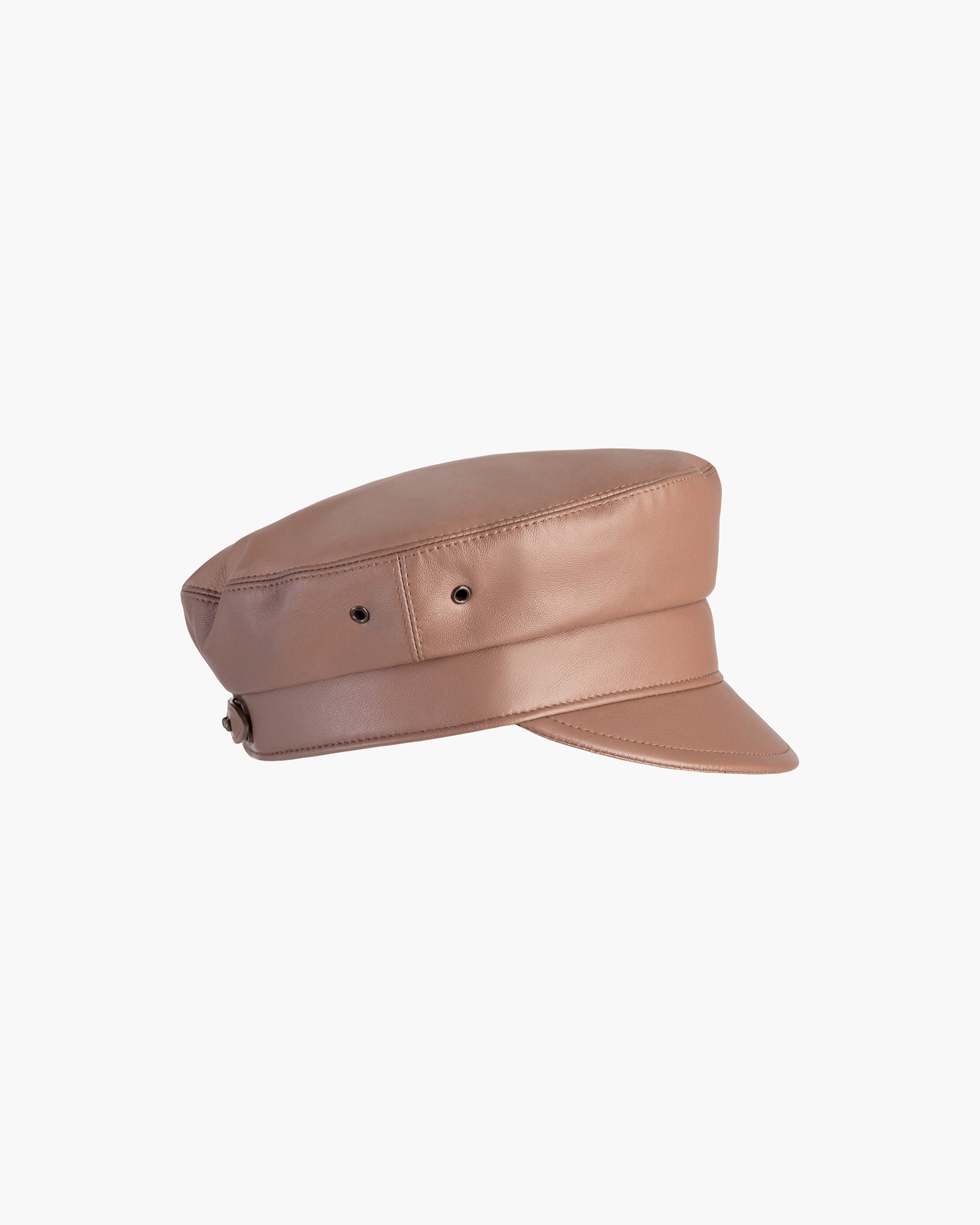 Night Porter Leather Cap｜Italian Lamb Leather | Eric Javits