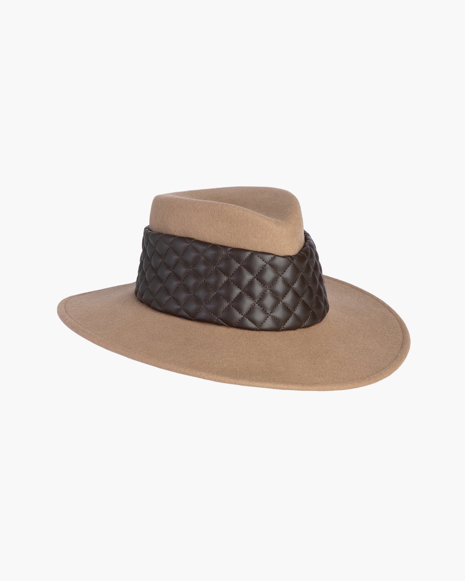 Quilty fedora Camel/Brown Eric Javits