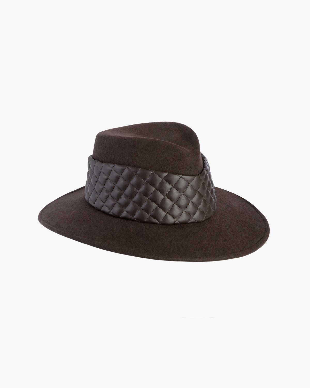 Quilty fedora Chocolate Eric Javits