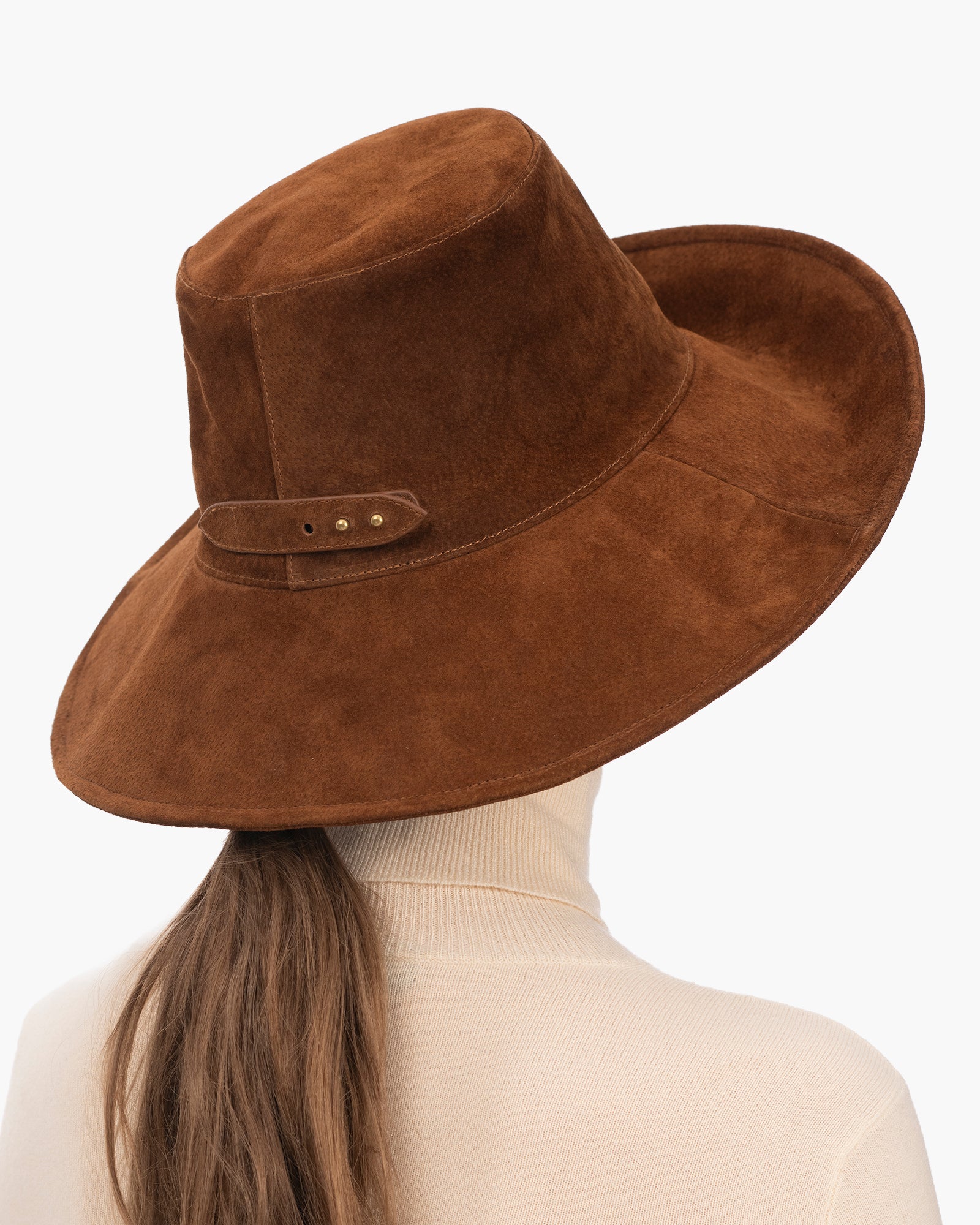 Anette Hat I Packable UPF 50+ Suede Floppy Hat | Eric Javits
