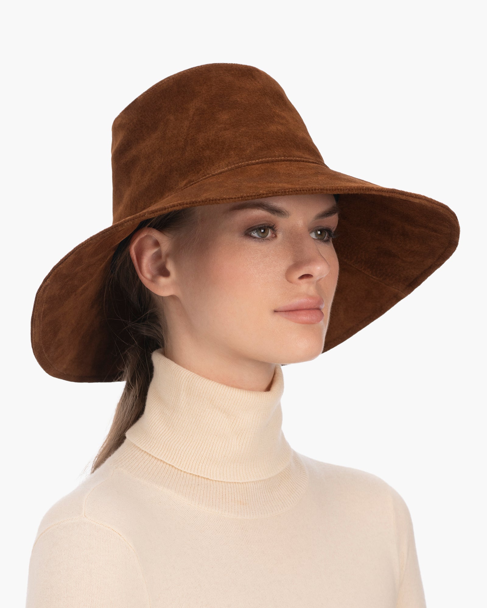Anette Hat I Packable UPF 50+ Suede Floppy Hat | Eric Javits