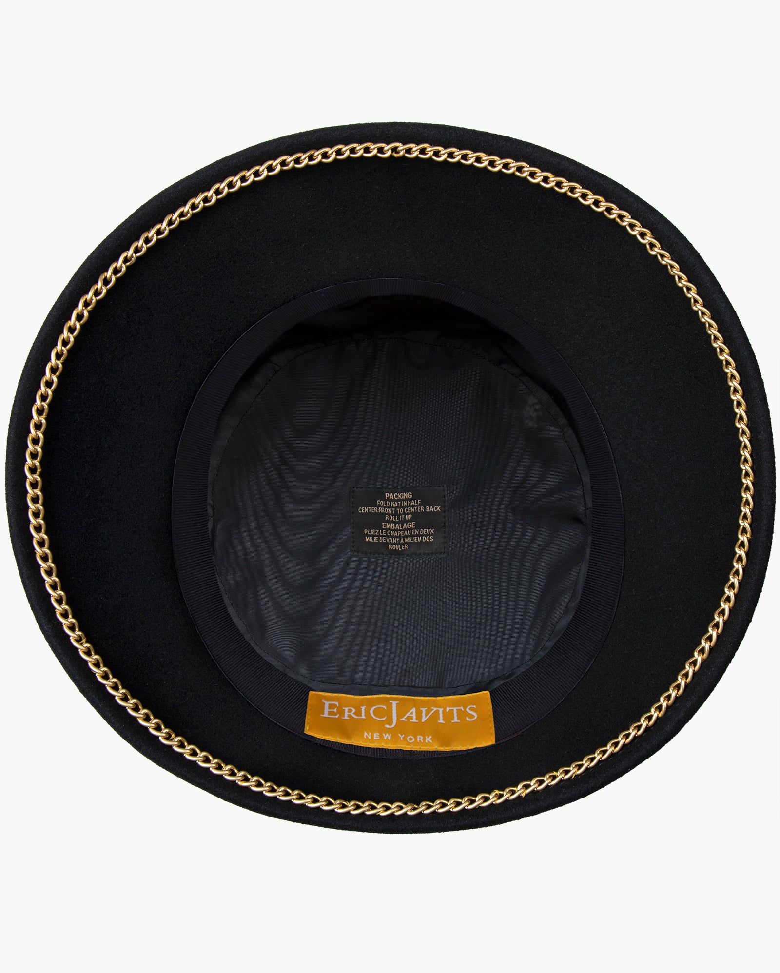 Chain Cloche Hat I Cloche with Gold Chain | Eric Javits
