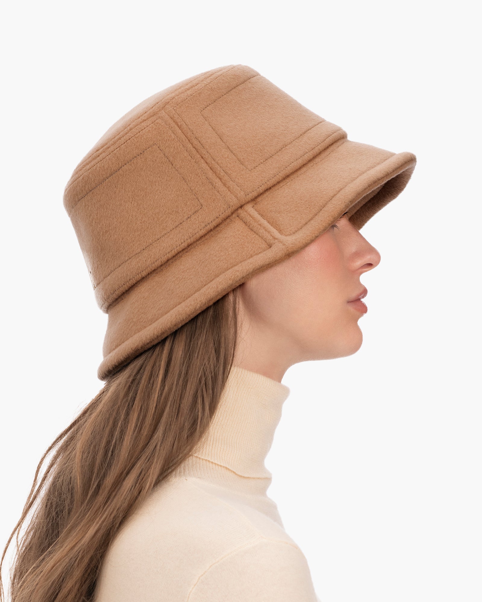 帽子 ALEXIASTAM Terry Bucket Hat Brown Terry Bucket