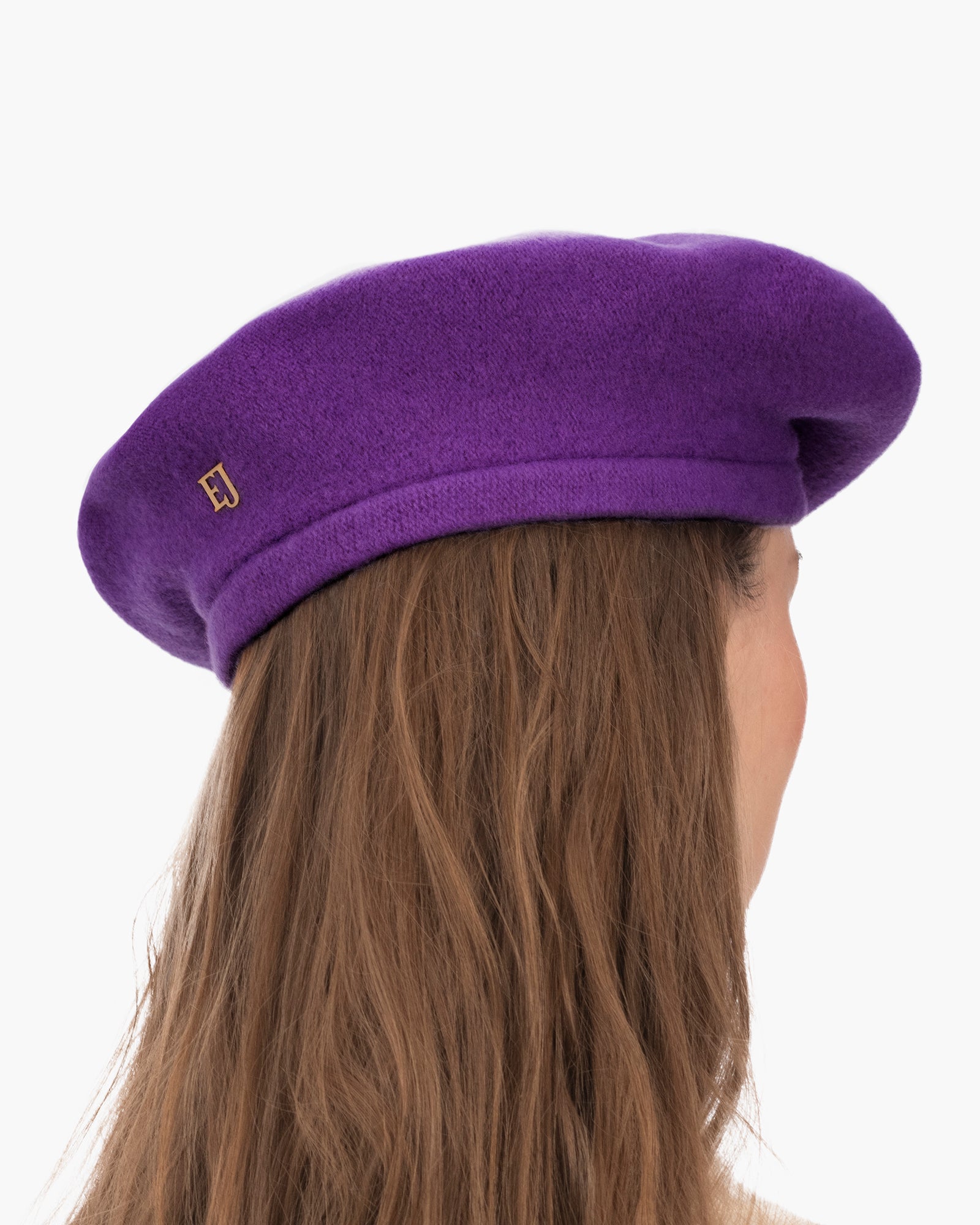Tanya beret Purple Eric Javits
