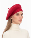 Tanya beret Red Eric Javits