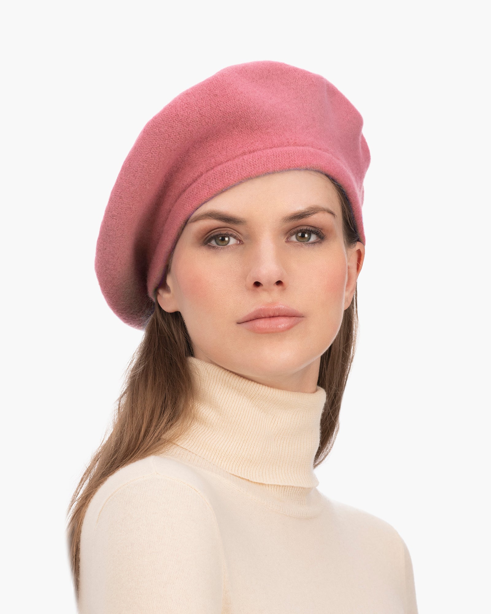 Tanya beret Rose Pink Eric Javits