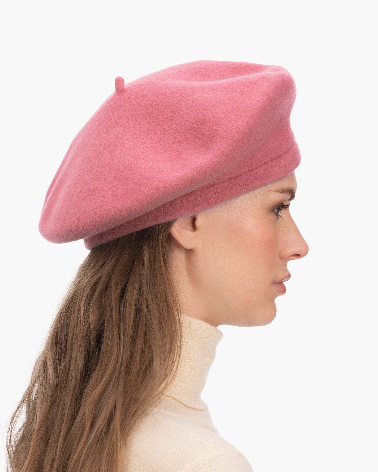 Tanya beret Rose Pink Eric Javits
