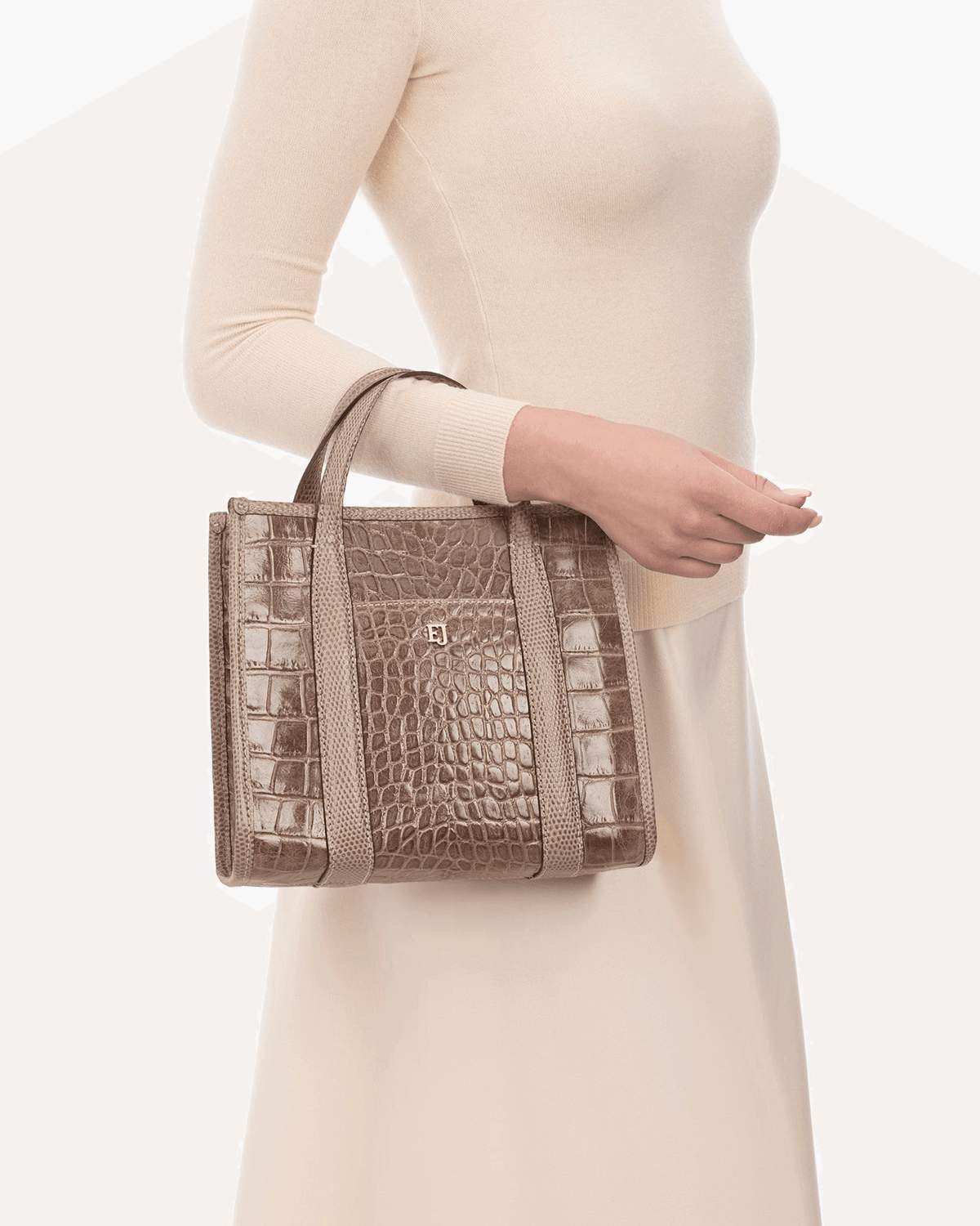 Toto Tote Bag I Embossed Calf Leather | Eric Javits