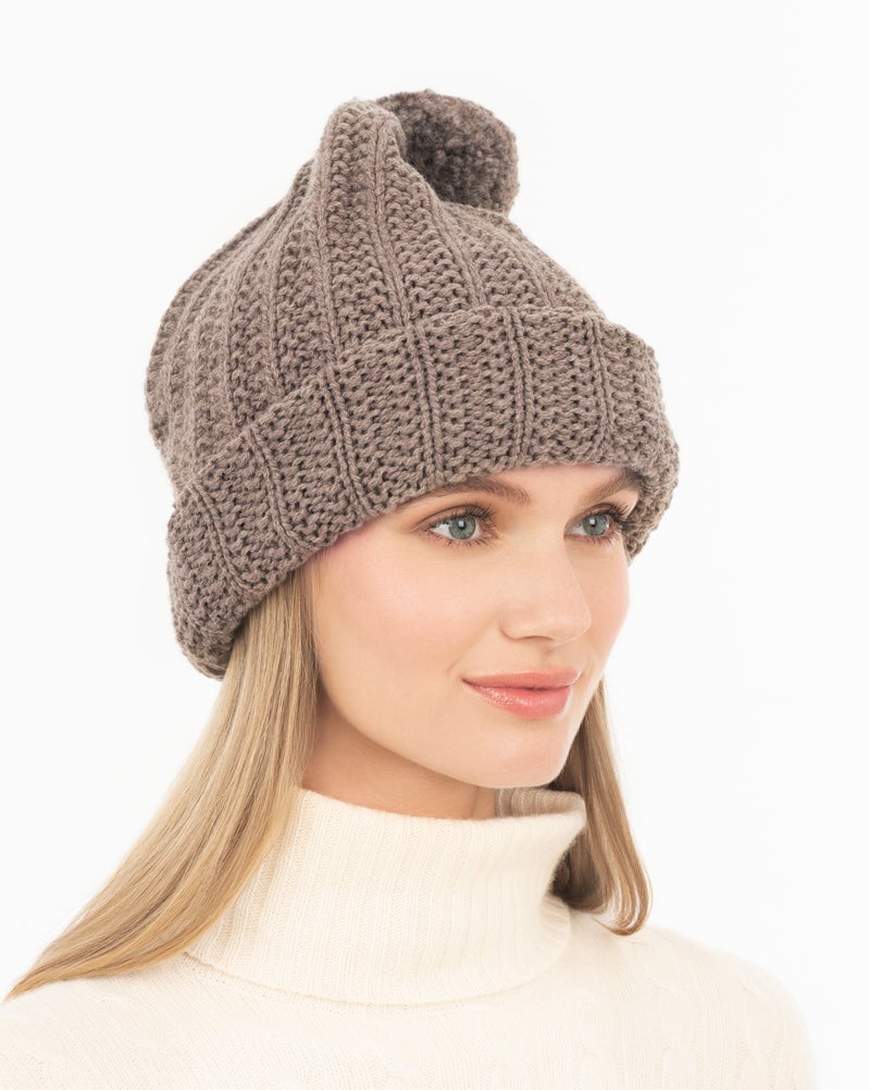 Beanie Taupe Eric Javits