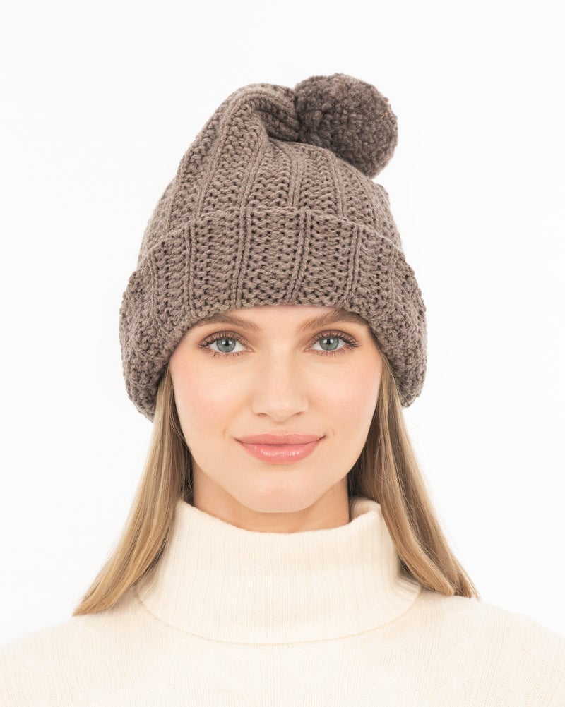 Beanie Taupe Eric Javits