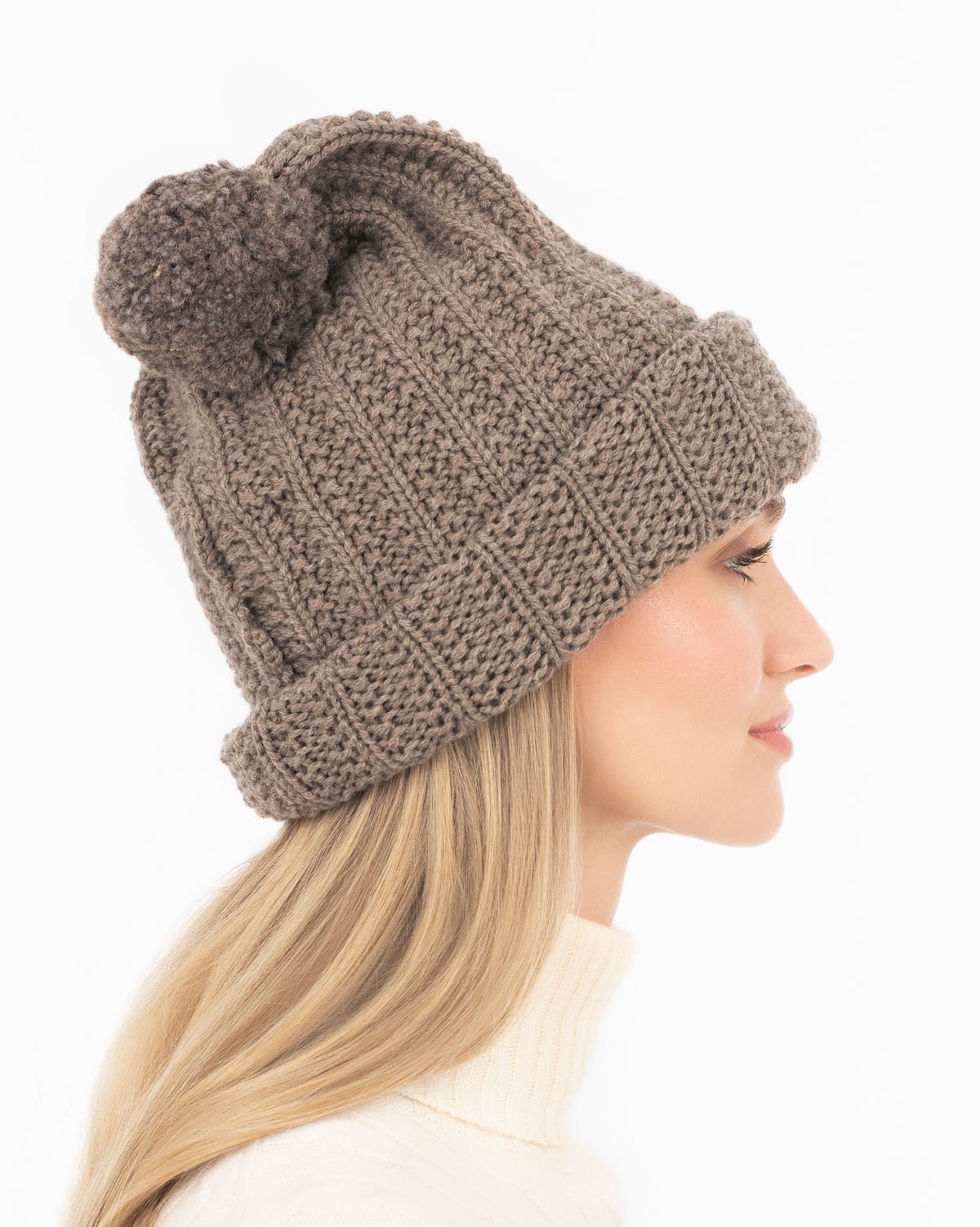 Beanie Taupe Eric Javits
