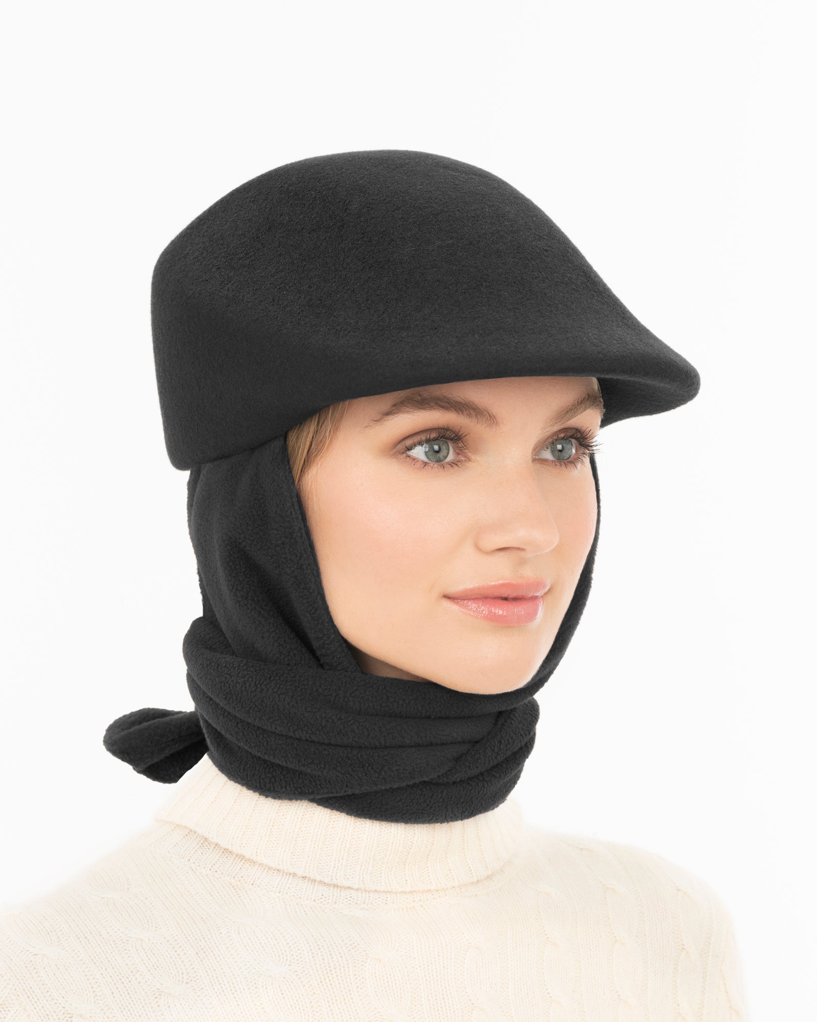 Duckie W/Scarf I Wool Felt Hat Microfiber Scarf | Eric Javits