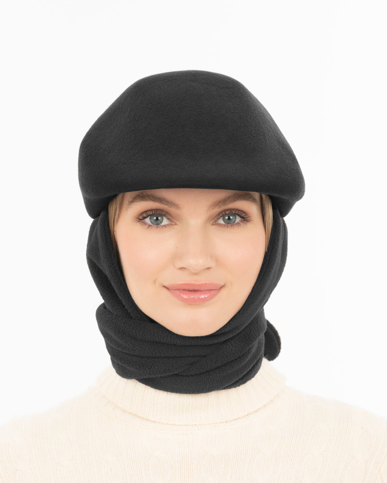 Duckie W/Scarf I Wool Felt Hat Microfiber Scarf | Eric Javits