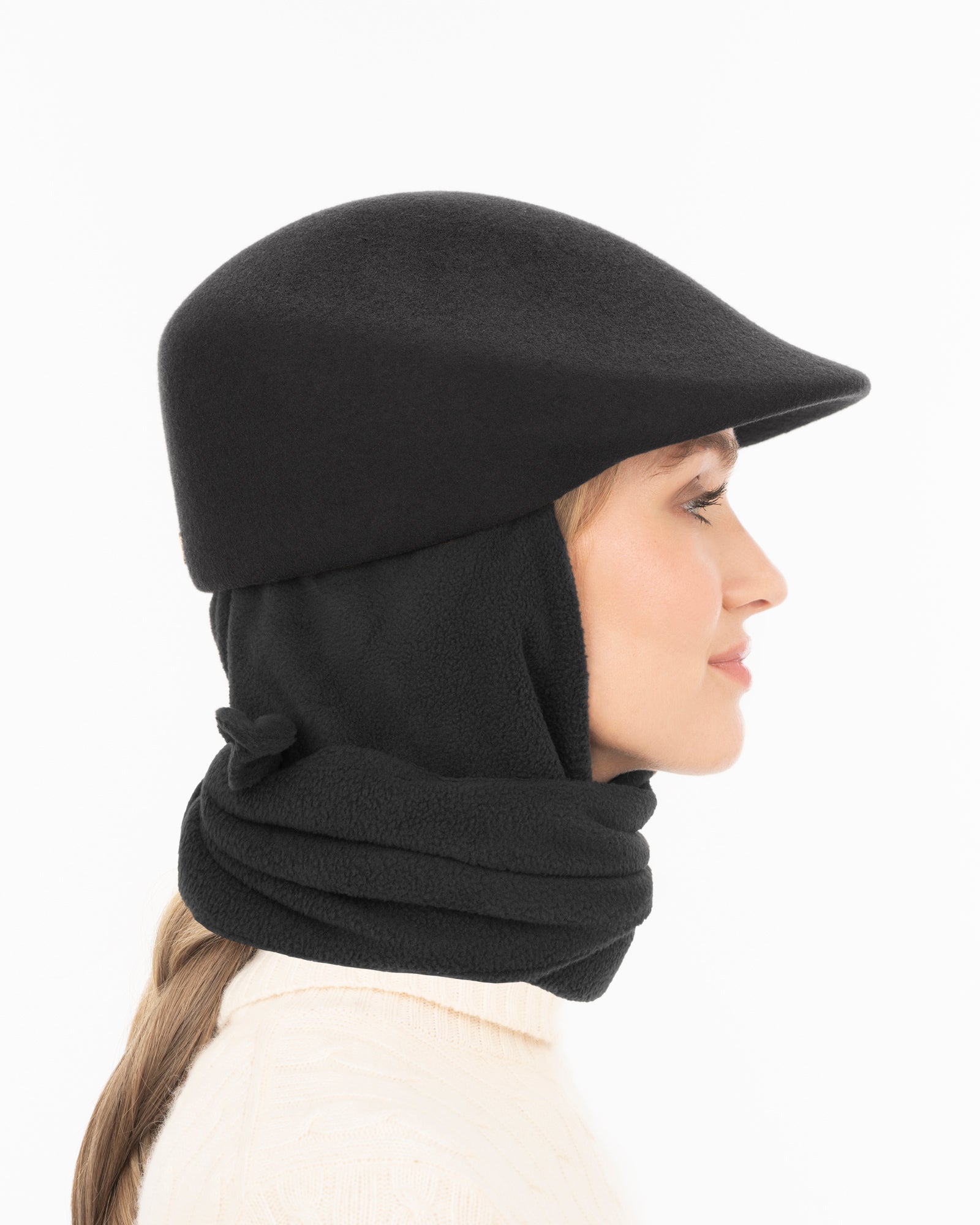 Duckie W/Scarf I Wool Felt Hat Microfiber Scarf | Eric Javits