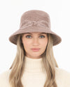Shenia Bow Cloche Fawn Eric Javits