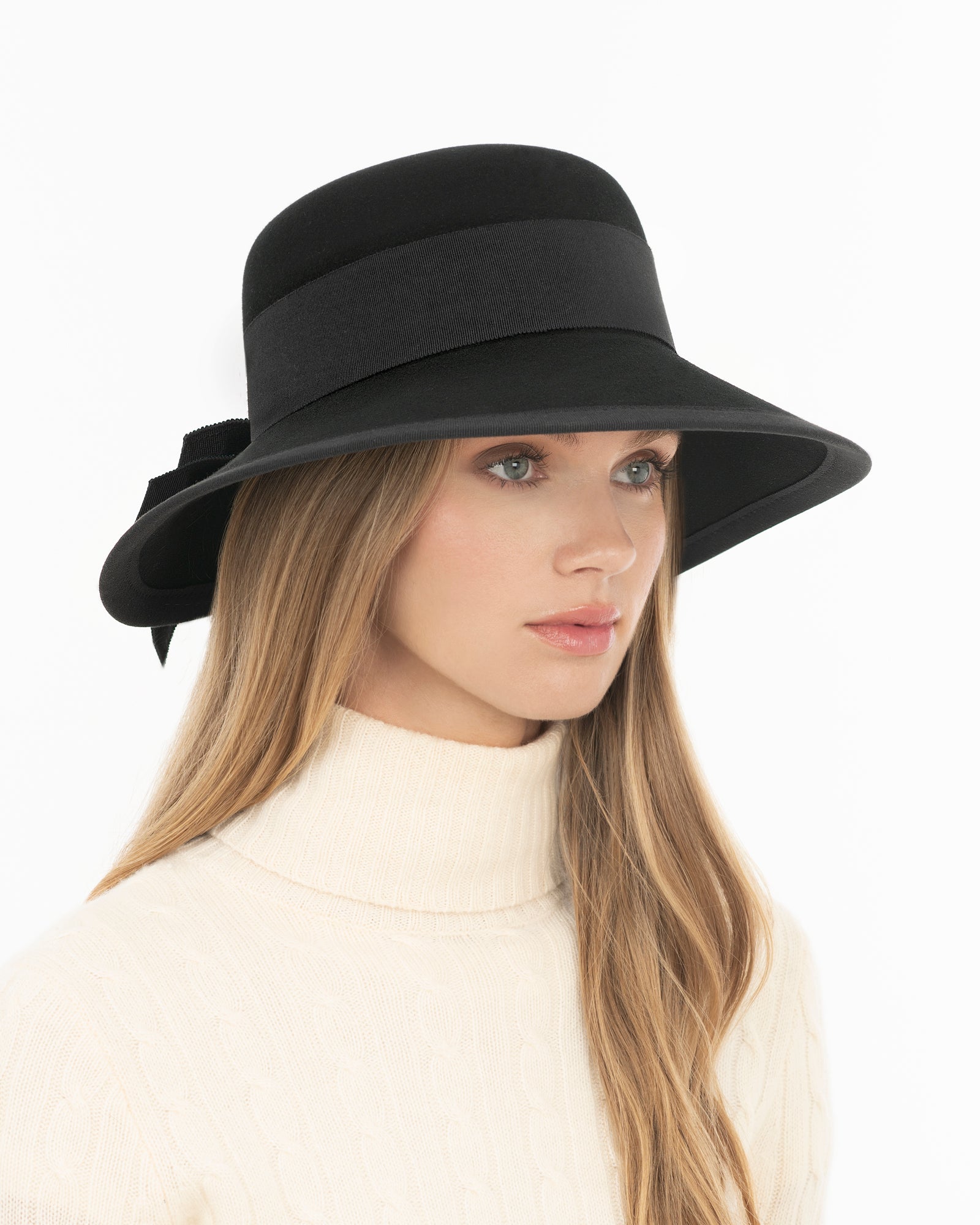 Diva D'hiver I Tulip-Brim Felt Hat with UPF 50+ | Eric Javits